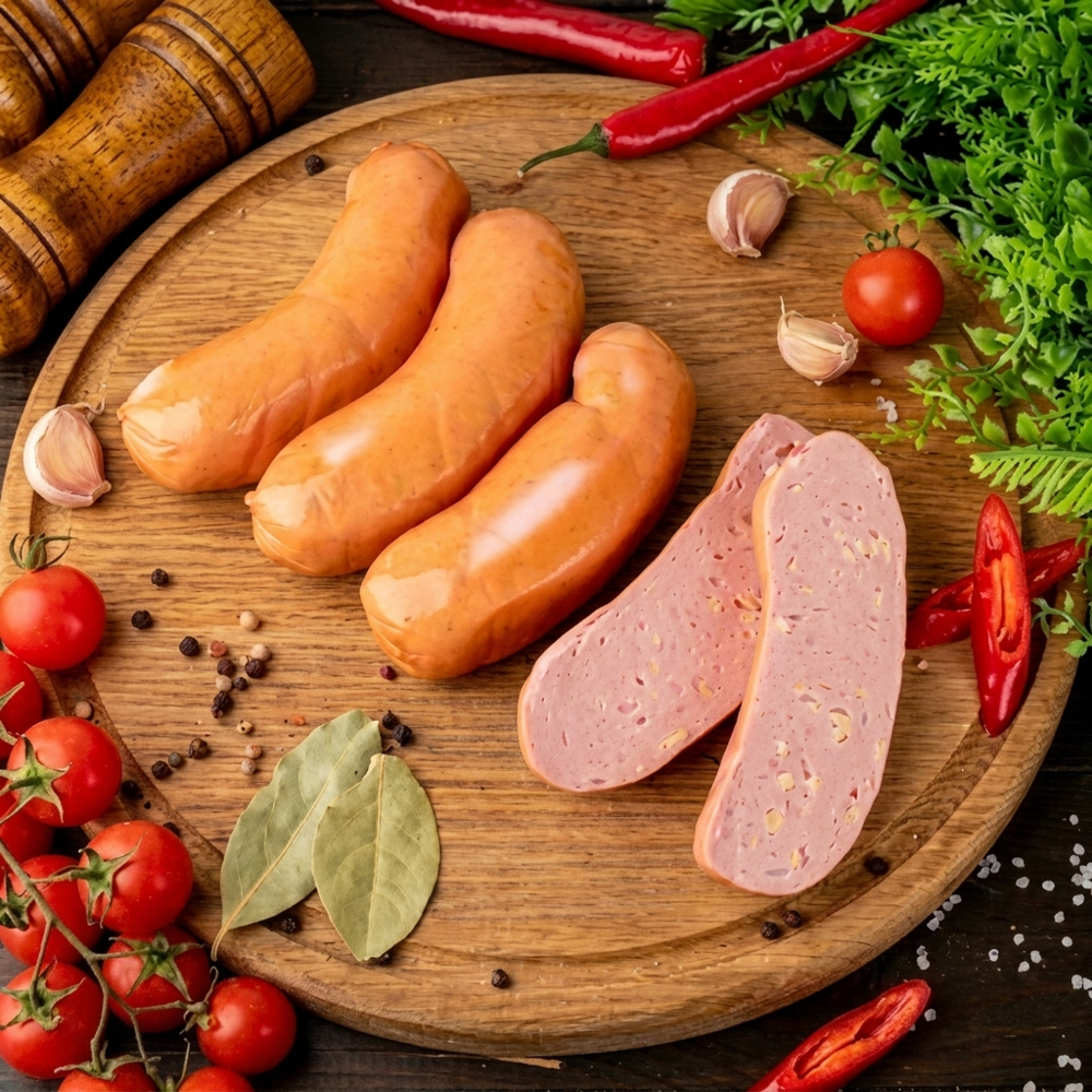 Сардельки с сыром